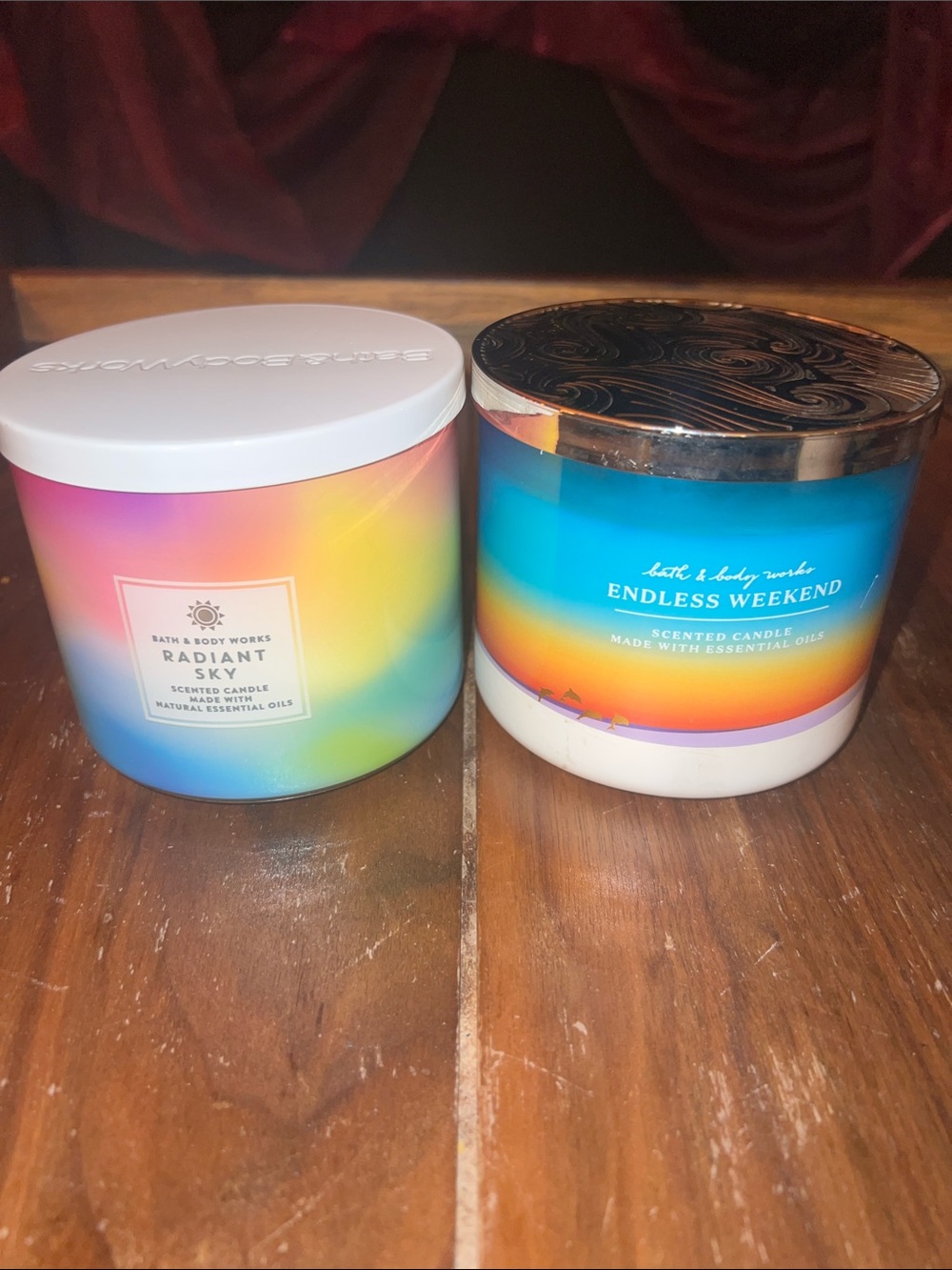 Bath & Body Works - Radiant Sky & Endless Weekend Candles New!!